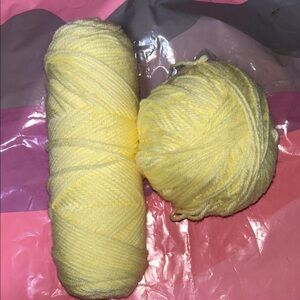 Soft Yellow Yarn Bundle for baby afghan or cap